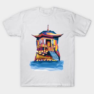 Japan Castle Illustration T-Shirt